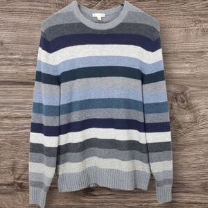 GAP Men's Lambs' Wool Blend Stripe Sweater Size Large